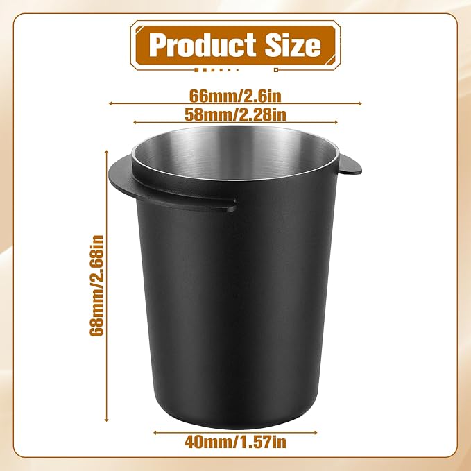 58mm Stainless Steel Coffee Bean Dosing Cup Coffee Dosing Cup Coffees Grinder - Image 6