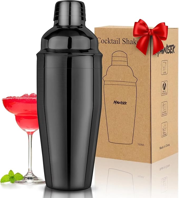 Cocktail Shaker 24oz Martini Drink Shaker by Mawisek