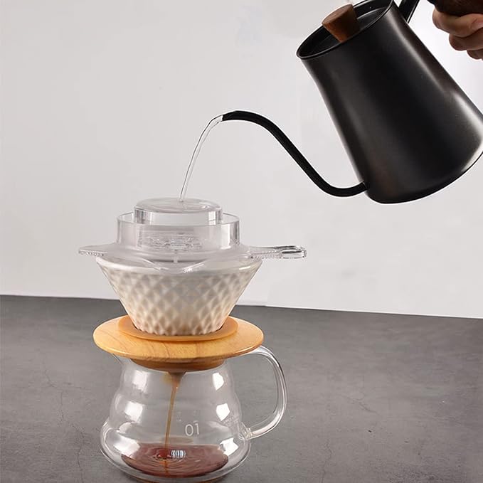 Hand Pour Coffee Shower Drip Filter Coffee Filter Drip Evenly Assist Reusable - Image 7