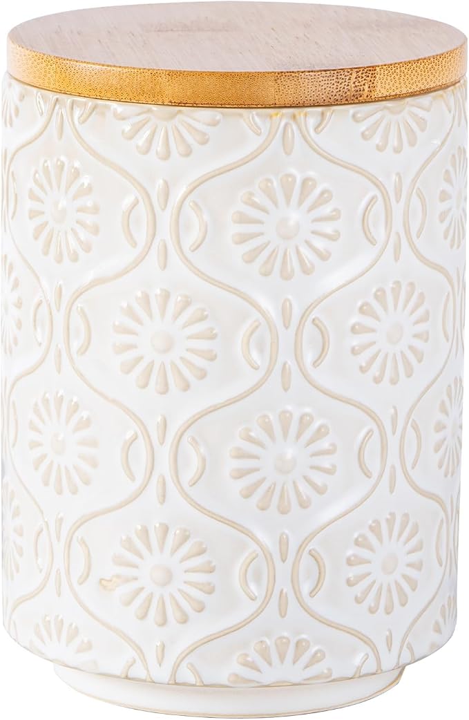 TEATALK Ceramic Canister with Airtight Lid, Tea Storage, 23 Fl Oz by TEATALK