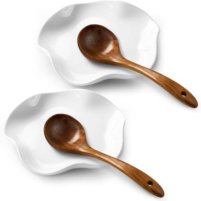 ABRUTY Spoon Rest for Stove Top, Ceramic Spoon Holder for Counter, Modern by ABRUTY