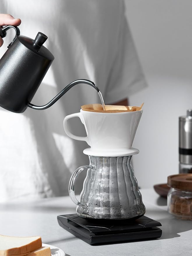 DOWAN Pour Over Coffee Maker, Non-Electric Pour Over Coffee Dripper, Manual - Image 2