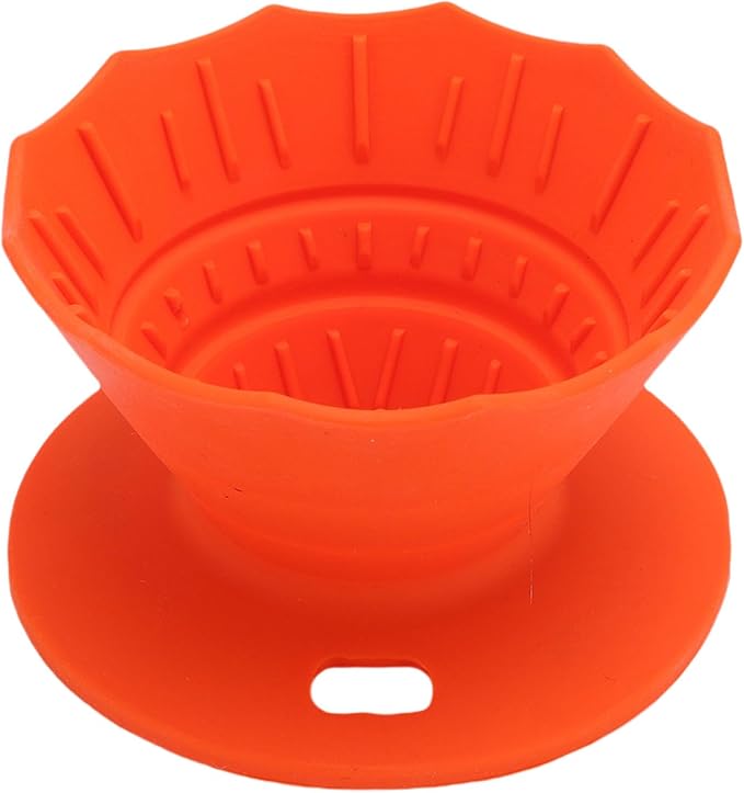 Pour Over Coffee Dripper, Food Grade Silicone Portable Coffee Filter, Folding - Image 3