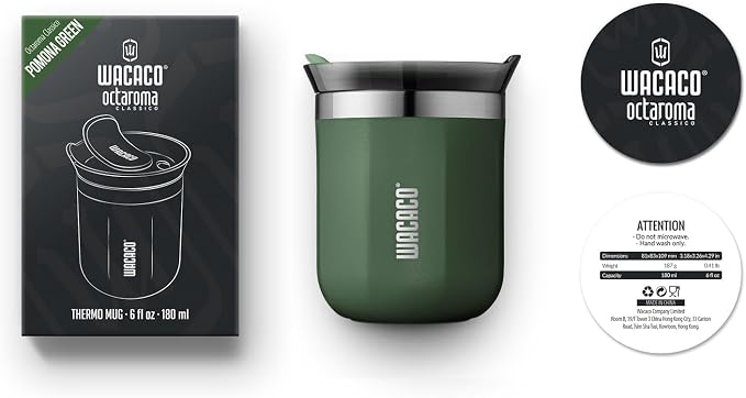 WACACO Octaroma Classico Vacuum Insulated Coffee Mug, Double-wall Stainless - Image 7