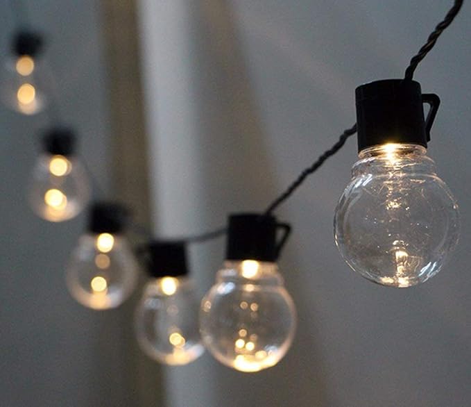 Solar Bulb String Lights, MUEQU 16ft Globe String Lights by AMZSTAR