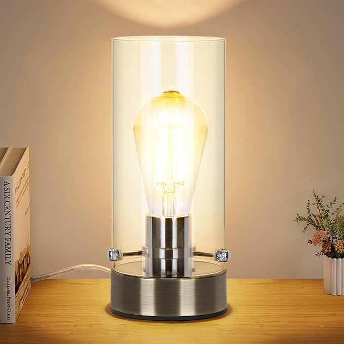 Bedside Nightstand Lampfor Bedroom Living Room, Modern Table Lamp Desk Lamp by Kukobo