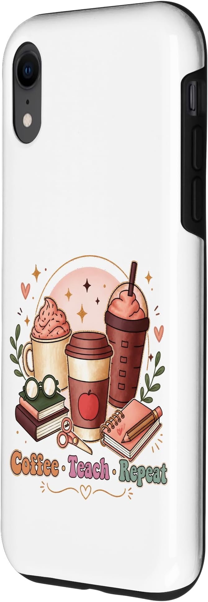 Coffee Teach Repeat Teacher Daily Routine Design Case - Image 2