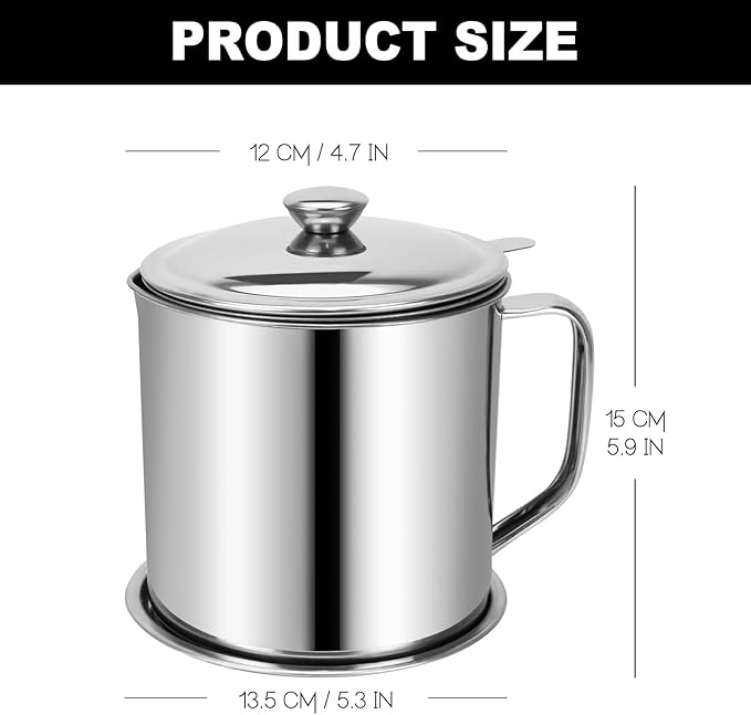 Bacon Grease Container, Kitchen Oil Container Can - Image 2