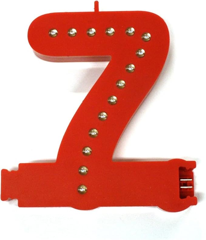 M&T Displays LED Marquee Letter Lights Modular Red Light Up Number Initial by MTDisplays