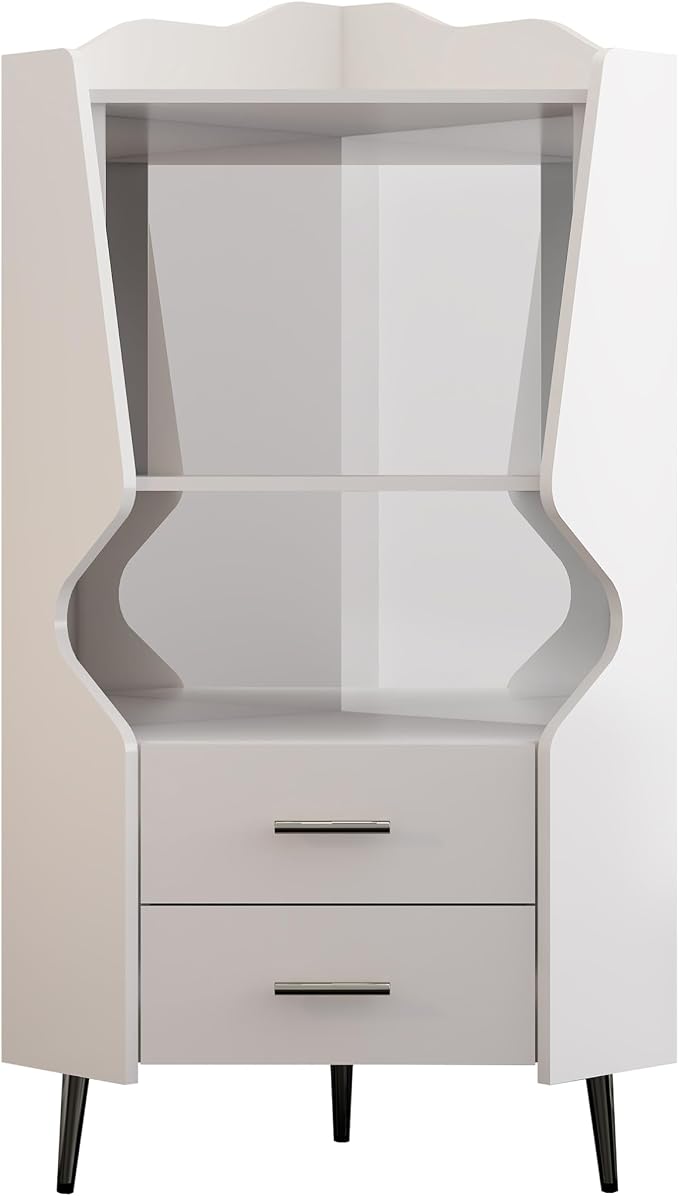 19" Wooden Corner Bar Cabinet - Image 9