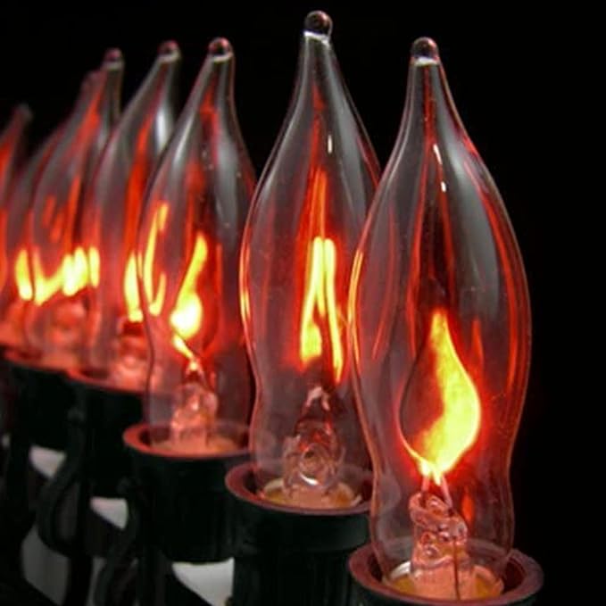 SUNSGNE Christmas Flicker Flame String Lights, 10ft Halloween String Lights - Image 4