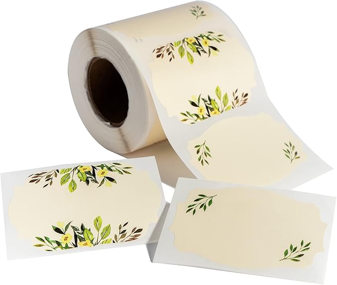 MONEST Waterproof & Oil Resistant Jar & Lid Stickers by Monest