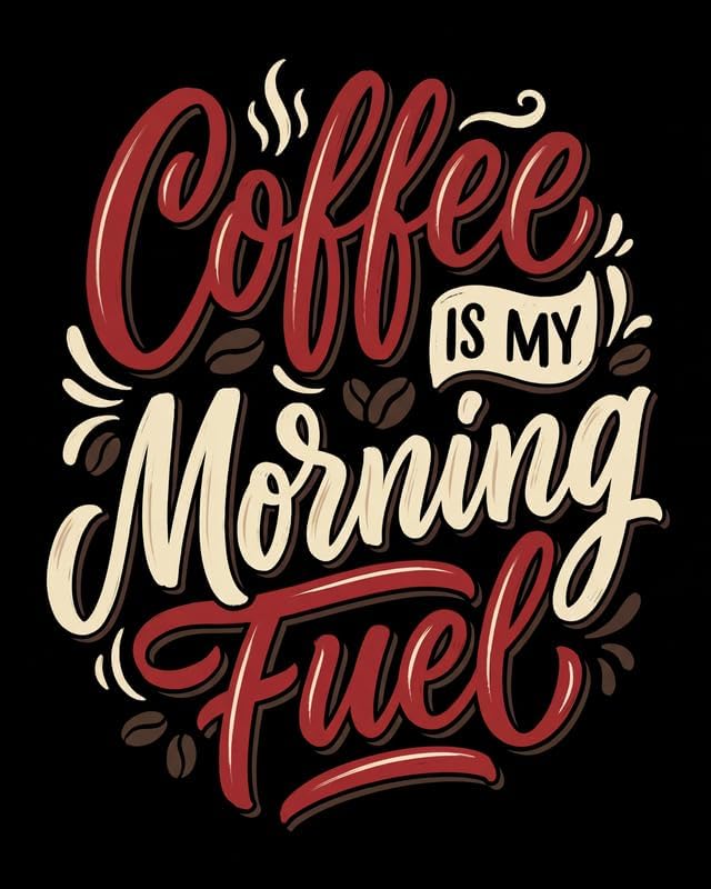 Lawrence Williams Designs Coffee Is My Morning Fuel Poster by LawrenceWilliamsDesigns