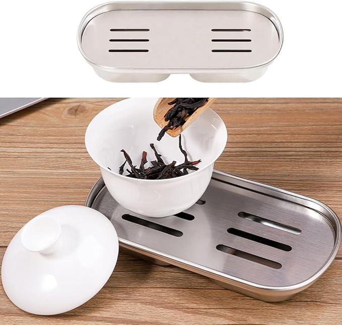 Espresso Cups Drip Tray Tea Cup Saucer Small Glass Teacup Serving Tray Coffee - Image 4