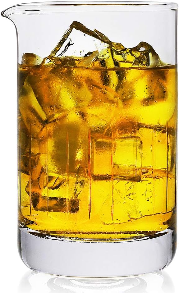 BaveL Crystal Mixing Glass, Professional Extra Large 20 OZ Crystal Cocktail by Bavel