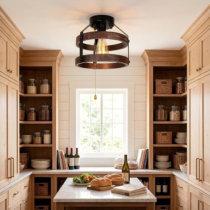 Farmhouse Flush Mount Ceiling Light - Image 7