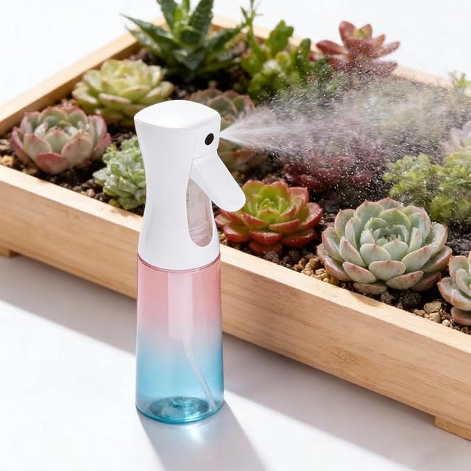ZALUJMUS Ultra Fine Mist Spray Bottle, 200ml Continuous Sprayer, Plastic - Image 2