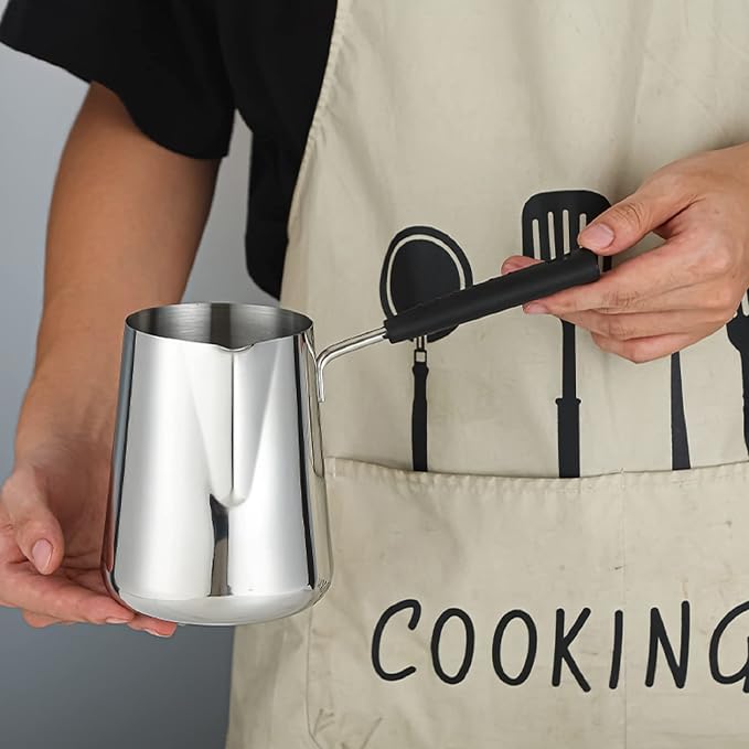 Milk Butter Warmer Pot, 20oz/600ml Turkish Coffee Pot, Stovetop Chocolate - Image 5