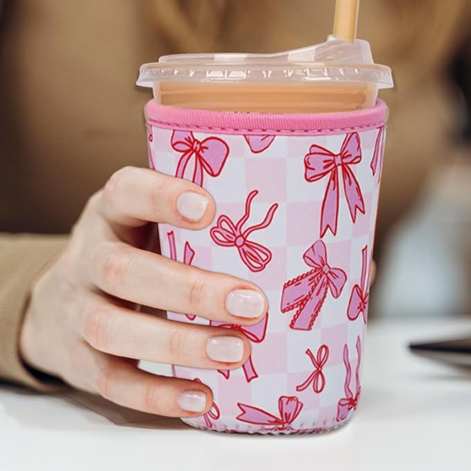 Reusable Insulated Neoprene Iced Coffee Cup Sleeve, Durable Drink Sleeve - Image 4