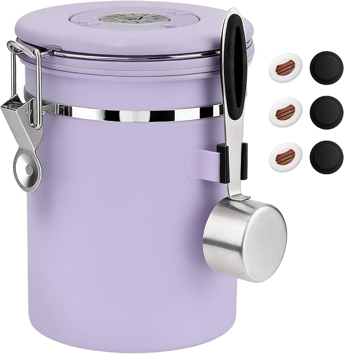 ShanSon Coffee Canister Airtight, Stainless Steel Bean Storage Container by ShanSon