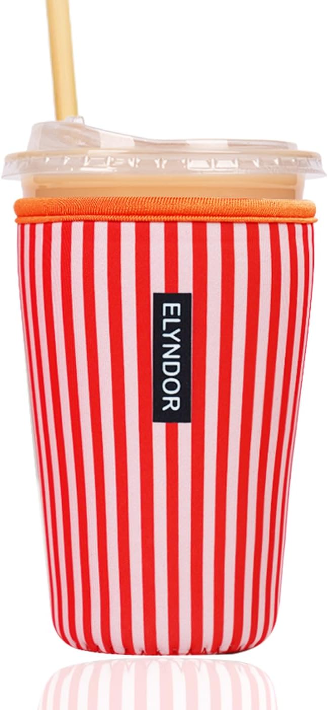 Reusable Insulated Sleeve for Iced Coffee Cup, Coffee Neoprene Sleeve for Cold by Unknown