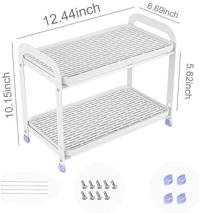 Mug Organizer for Cabinet, Double-Wall Glass Cup Drying Tack, Coffee Mug Holde - Image 7