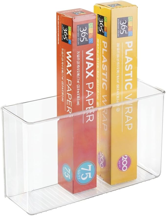 mDesign Plastic Adhesive Mount Storage Organizer Container by mDesign