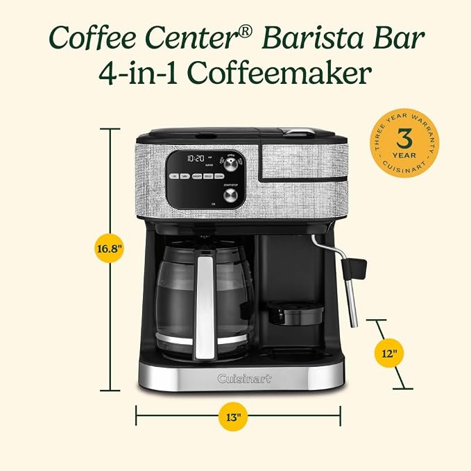 Cuisinart Coffeemaker, Coffee Center Barista Bar 4-In-1 Coffee Machine - Image 5
