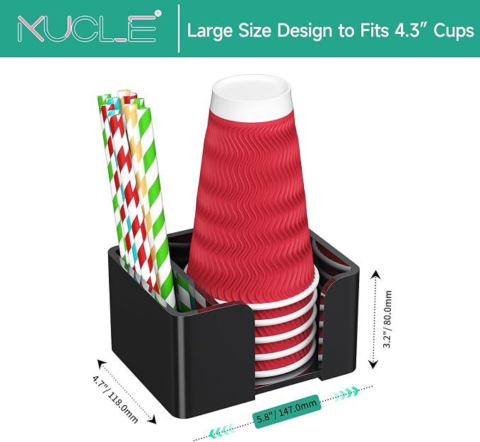Coffee Bar Accessories and Organizer, Disposable Cup Holder - Image 5