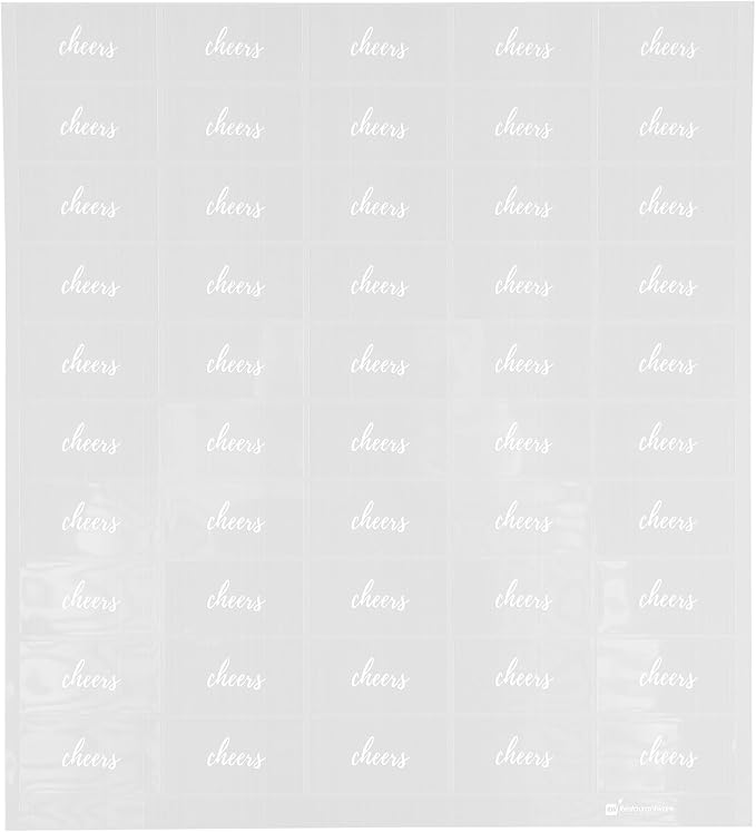 Restaurantware Label Tek 1.9 x 1 Inch Cheers Juice Bottle Labels 100 by Restaurantware