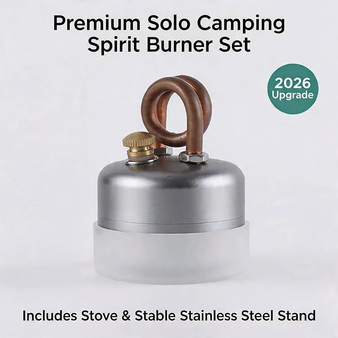 High-Power Mini Alcohol Stove Spirit Burner, Portable Aluminum Camping - Image 2