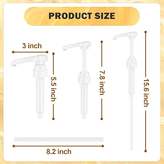 Coffee Syrup Pump for 750 ml Bottle – 4 Pack Syrup Dispenser Pumps Compatible - Image 6
