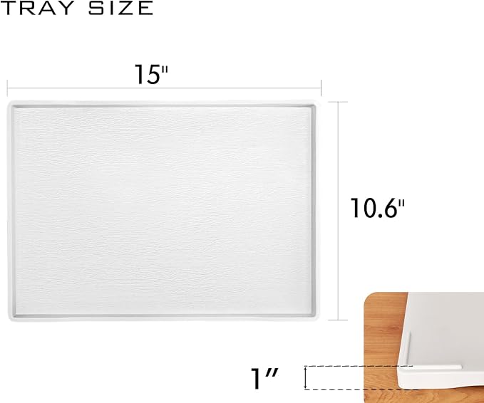 Large White Serving Tray for Gathering Small Items | Serving Accessory - Image 6