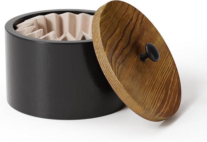Wooden Coffee Filter Holder for Counter, Large Coffee Filter Storage | Coffee by Yaoyiizy