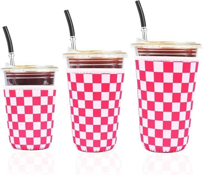 Reusable Insulated Neoprene Iced Coffee Cup Sleeve, Durable Drink Sleeve by Unknown