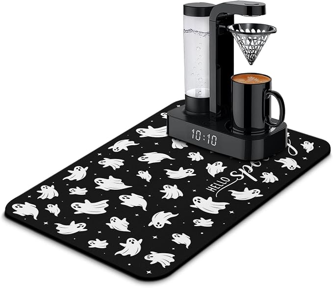 Fun Coffee Mat 23inx15in, Coffee Bar Mat by Kuyig+Home
