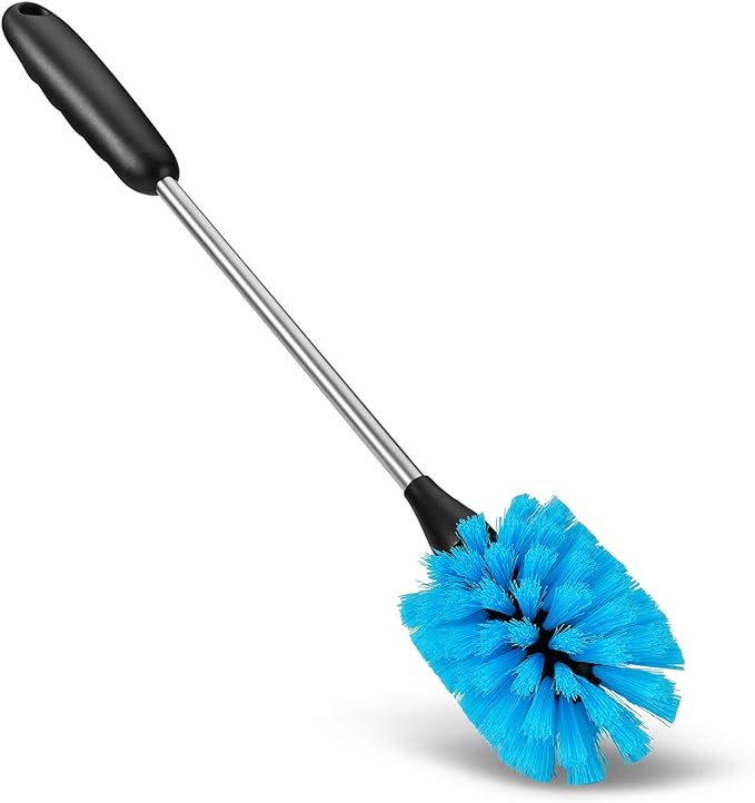 MOSOLAN Stainless Steel Water Bottle Brush, Long Handle Scrubbing Brush - Image 2