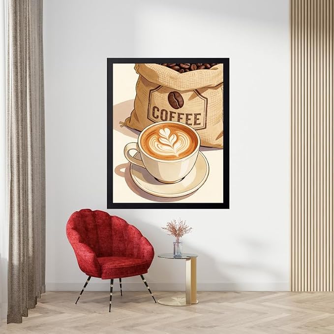 Lawrence Williams Designs Latte Coffee Beans Poster - Image 5