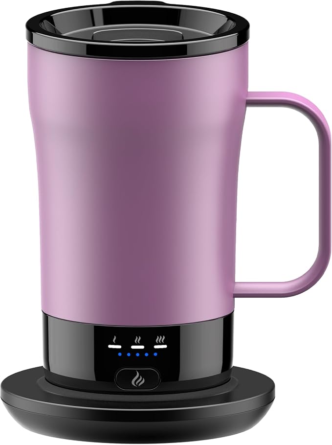 Self-Heating Coffee Mug, 14oz Heated Coffee Mug by PUSEE