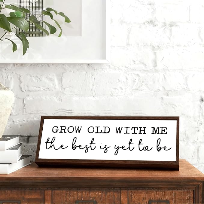 Grow Old with Me the Best is Yet to Be Sign, Romantic Wood Signs, Farmhouse - Image 2