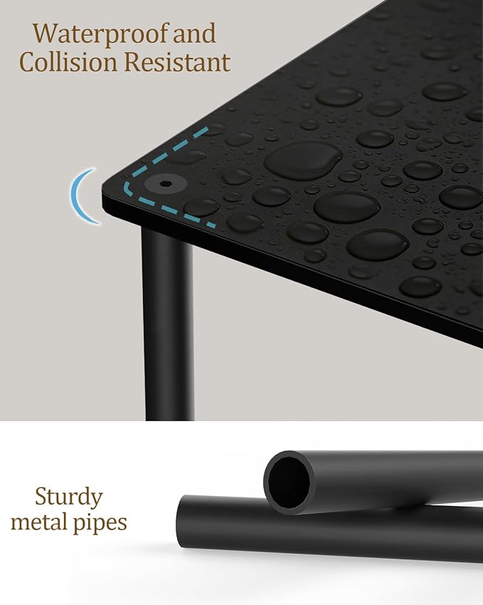 Yawinhe Metal Side Table, Small End Table - Image 7