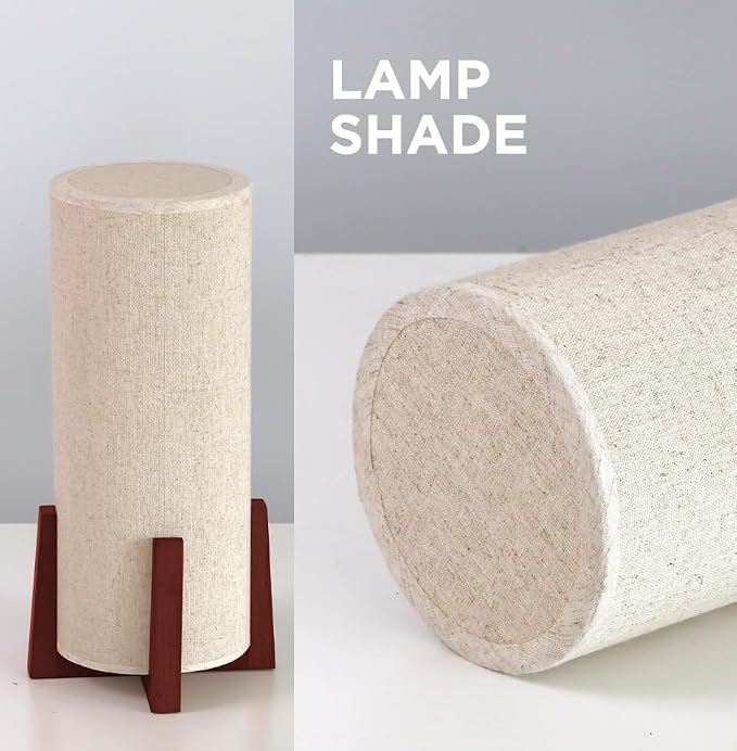 KUNJOULAM Modern Small Table Lamps, Nightstand Lamp - Image 3