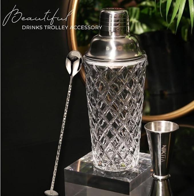 Nikita Cocktail Shaker, 5-Piece Martini Shaker & Bartender Kit - Image 2