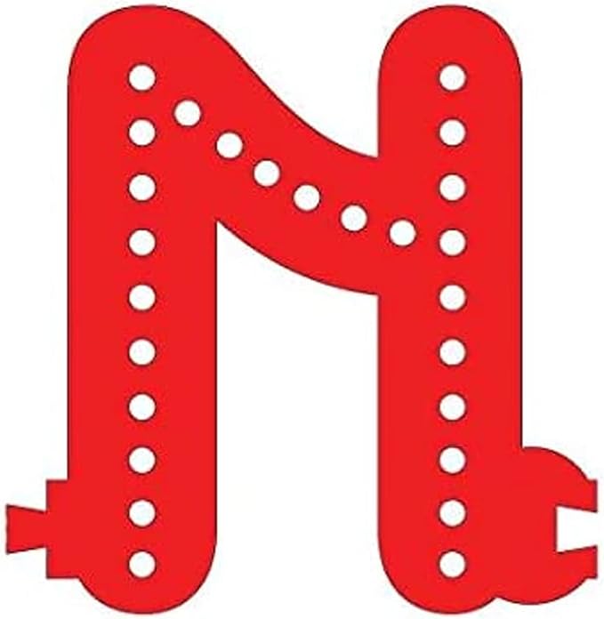 M&T Displays LED Marquee Letter Lights Modular Red Light Up Alphabet Initial N - Image 2