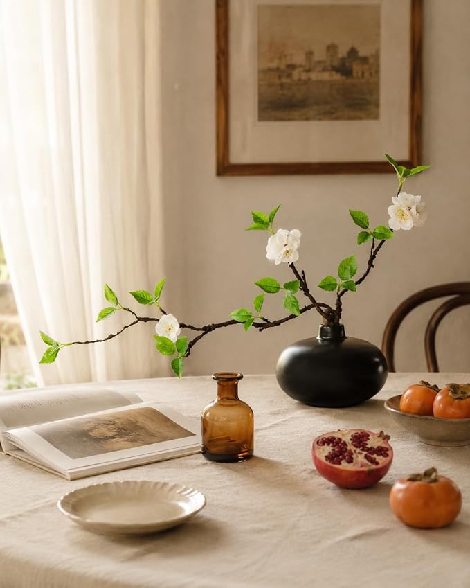 Fake Greenery Stem with Vase - Image 3