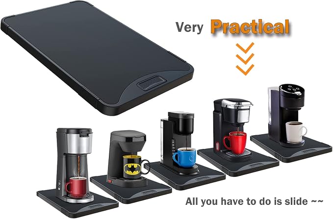 ARGOMAX Appliance Rolling Tray, Coffee Maker Slider, coffee pull out tray - Image 6