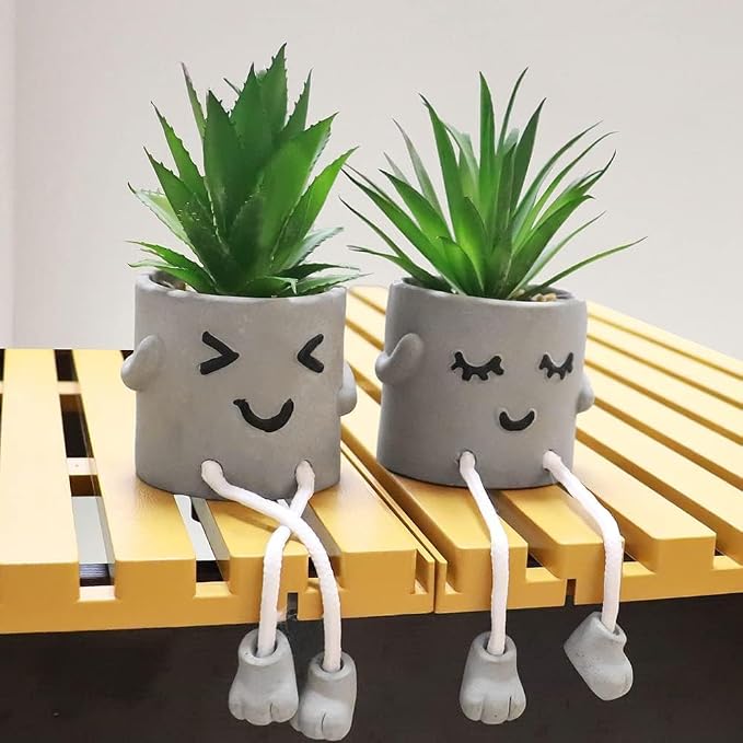 MAKHOT 4 Pcs Creative Artificial Succulent Plants - Image 3