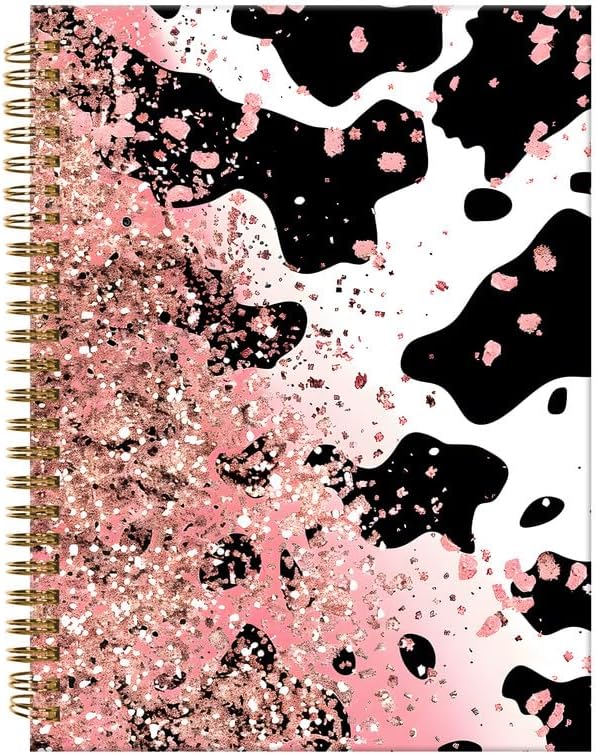 Spiral Journal Notebook, A5 Hardcover Lined Journals by ZHIZHEND