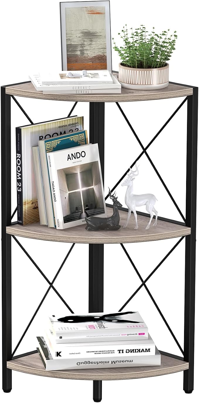 Snughome Corner Shelf for Desktop, 3-Tier Corner Storage Organizer - Image 8