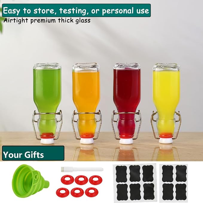 ZEBEIYU Swing Top Glass Bottles 4 oz - Image 5
